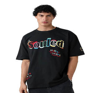 Camiseta de hombre de algodón de alto gramaje 425 g/m² oversize de color liso con hombros caídos y manga corta, estilo holgado de marca de moda - Product Image 4