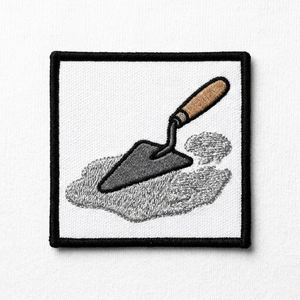 Parche Bordado Cuadrado a Cuadros Personalizado, Mosaico Blanco y Negro Termoadhesivo, Aplique al por Mayor para Bolsos, Chaquetas y Uniformes - Product Image 2