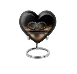 Pequeña Urna en Forma de Corazón para Cenizas Humanas, Urna Decorativa Mini para Cremación de Hombre o Mujer Adulto, Urna Funeraria de 3 Pulgadas, Mini Recuerdo para Guardar Cenizas - Product Image 1