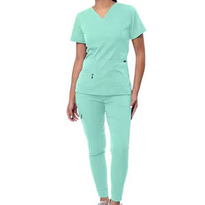Meilleures ventes : Ensembles de blouses médicales pour femmes 100 % coton, respirants, à séchage rapide, en tissu tricoté écologique, vente en gros - Product Image 6