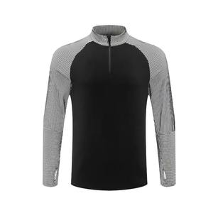 Veste d'entraînement de football personnalisée pour homme à col zippé, manches longues, pull sportif pour équipe de football, vêtements de supporter, vente en gros OEM - Product Image 2