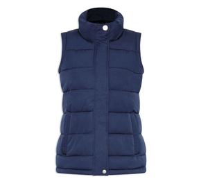 Chaleco Acolchado Azul Marino Sin Mangas con Bolsillos con Cremallera, Ropa Ecuestre de Poliéster - Product Image 5