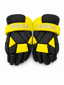 OME Professional Premium Wholesale Black Yellow Lacrosse <b>Gloves</b> for Men Padded Protective Lacrosse <b>Gloves</b> Custom Team <b>Gloves</b> - Product Image 4