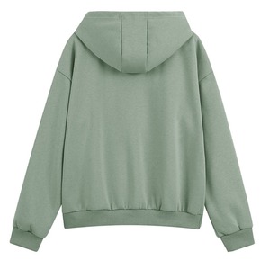 Ensemble de survêtement décontracté pour femme avec sweat à capuche court et cordon de serrage, couleur unie, style sportif - Product Image 3