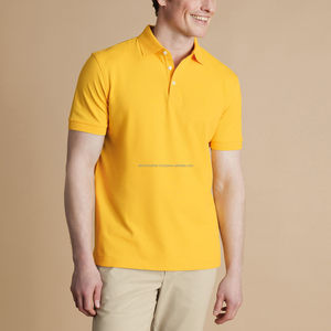 Polos de golf de poliéster y algodón orgánico personalizados al por mayor para hombres, uniforme de alta calidad con logotipo bordado de impresión personalizado - Product Image 3