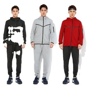 Vêtements de sport survêtements d'entraînement en polaire Gym Fitness Tech ensemble deux pièces pour hommes survêtement de jogging pour hommes - Product Image 1