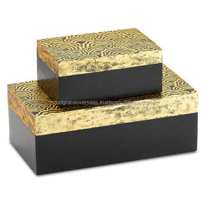 Boîte de rangement décorative à usages multiples en corne Organisateur de rangement de bijoux Boîte souvenir pure de qualité supérieure - Product Image 2