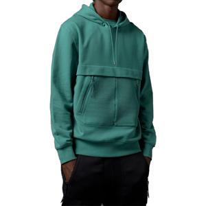 <b>Men's</b> Hooded Solid Color Cotton Sweatshirt Regular Fit Casual Autumn Wear Breathable Mesh Pocket Design - Product Image 6