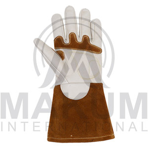Guantes de Trabajo de Cuero Vacuno Resistentes y Económicos con Protección Anti-Impactos, Anti-Cortes, Anti-Deslizamiento y Anti-Aplastamiento para Mecánicos - Product Image 4