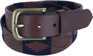 Ceinture de polo de haute qualité cousue à la main en cuir véritable avec boucle en laiton – Dernier prix – Ceinture de cavalier Gaucho argentin vintage - Product Image 4