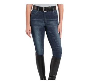 Vêtements équestres personnalisés, vente en gros, culotte en jean d'équitation pour femmes, pantalon en jean d'équitation pour femmes - Product Image 1