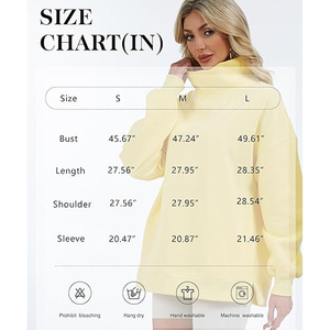 Custom logo Women Oversized <b>Pullover</b> <b>Jumper</b> Similar Style Long Sleeves Drop Shoulder Turtleneck Sweatshirt Top Women - Product Image 4