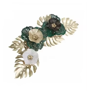 Exclusive Modern Design Quality Metal Wall <b>Art</b> With White & Gold Color Wall Decoration From Indian Supplier - Product Image 6