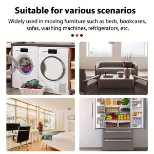 Ruota Girevole a 360 Gradi per Mobili, Capacità 881 Libbre Kit Sollevatore per Mobili con Ruote Girevoli a 360 Gradi, Carrello per Trasporto Mobili - Product Image 3