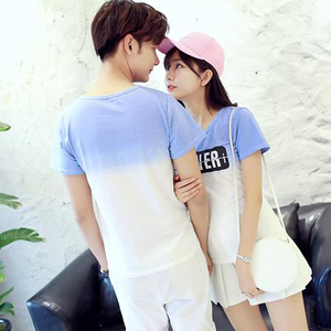 T-shirt en coton à col rond pour homme, manches courtes, imprimé, décontracté, streetwear d'été, t-shirt couple - Product Image 5