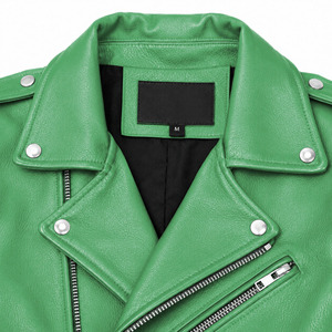 Leather <b>Jacket</b> For Men Latest Fashion Stylish Custom Color 100 Percent Leather Men's <b>Slim</b> <b>Fit</b> <b>Jacket</b> Streetwear Style - Product Image 2
