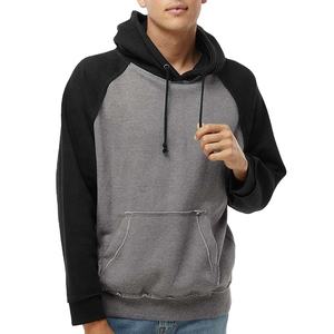 À la mode couleur bloc blanc doux coton broderie Logo unisexe pull sweat hommes sweats à capuche 2025 - Product Image 1