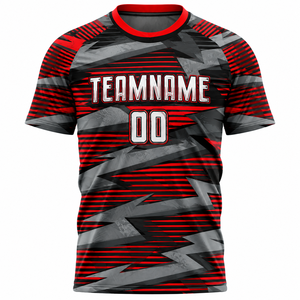 Camiseta de fútbol de color personalizado 100% poliéster para hombre, camiseta de manga corta de alta calidad, camiseta de fútbol más vendida - Product Image 4