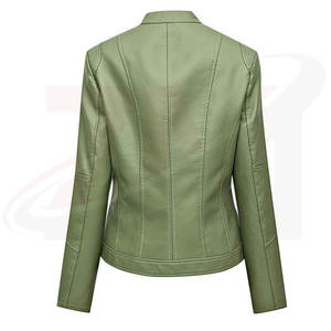 Productos de Moda, Chaquetas de Cuero para Mujer con Cuello Camisero, Diseño Personalizado Disponible, Todas las Tallas, para Invierno - Product Image 2