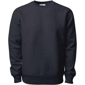 Sudadera Legend Premium de Peso Pesado con Cuello Redondo y Textura Cruzada, Color Gris Carbón Jaspeado-XXS, Independent Trading Co.-IND5000C-L - Product Image 2