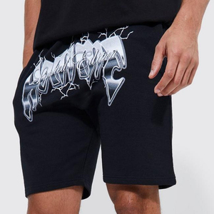 Pantalones Cortos Deportivos Casuales de Alta Calidad para Hombre, 200 gsm, Algodón, Holgados, con Logotipo Personalizado, Estampados, Talla Grande - Product Image 1