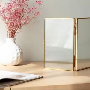 Luxury Metal Glass Photo <b>Frame</b> <b>Wall</b> Display <b>Picture</b> Holder Home Interior Decor - Product Image 2