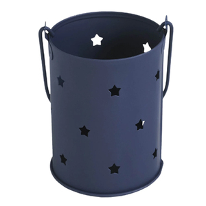ชุดเชิงเทียนโลหะสีเทาแบบดิสเทรสลายดาว 2 ชิ้น เชิงเทียนโลหะลายดาว - Product Image 4