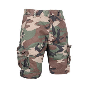 Shorts cargo tactiques décontractés pour hommes, taille haute, avec cordon de serrage, imperméables, tricotés, multi-poches, coupe décontractée, séchage rapide - Product Image 4