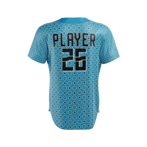 Camisetas de Béisbol Personalizadas para Mujer, Talla Grande, 100% Poliéster, Manga Corta, Transpirables, de Secado Rápido, Antibacterianas, con Logotipo Personalizado - Product Image 2