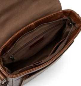 Sac bandoulière Leatherman en cuir véritable, souple, en polyester, style classique, unisexe, usage quotidien, fermeture éclair durable, marron - Product Image 3