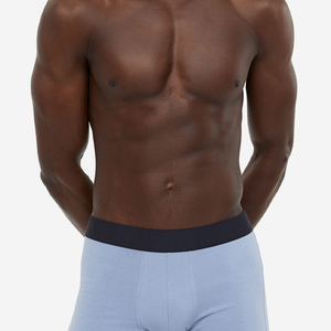Nuevos Calzoncillos Boxer de Algodón y Spandex Transpirables para Hombre, con Estampado, Logotipo Personalizado en la Cintura, Corte Medio, Tejido Antibacterial OEM - Product Image 6