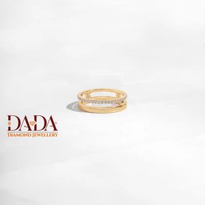Contemporary Open Band Lab Grown Diamond Ring for Women Floating <b>Wrap</b> Ring Modern Stackable Fine Jewelry Everyday - Product Image 2