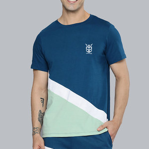 Conjunto de camiseta y pantalones cortos de algodón con diseño de logotipo personalizado, transpirable, de dos piezas, para venta en línea. - Product Image 3