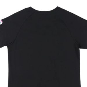 Camiseta con Cuello en V y Brillo, Color Negro, Top Informal a la Moda para Mujer, Camisa de Manga Corta con Gráficos Brillantes, Prenda Elegante para Uso Diario - Product Image 5