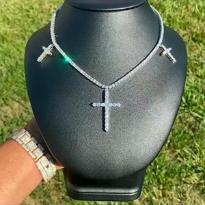 Cadena Cubana Miami de Alta Calidad con Micro Pavé de Moissanita, Estilo Hip Hop Iced Out, en Oferta - Product Image 1