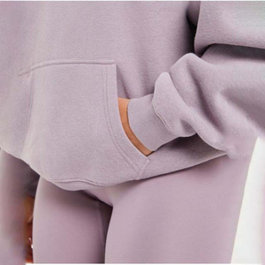 Sweat à capuche ample pour femme, imprimé sur le devant, en polaire respirant et à séchage rapide, avec poche, manches longues, coupe décontractée pour l'hiver - Product Image 6