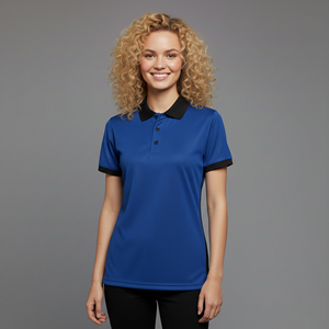 Vente en gros – Nouveauté : Appliques d'été personnalisées avec logo, 100 % coton écologique, style golf pour femmes, pour chemises ajustées en côte extensible - Product Image 4