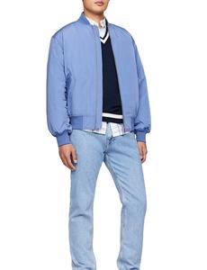 Chaqueta de bombardero de nailon de talla grande personalizada al por mayor, chaqueta de bombardero acolchada de satén de temporada de invierno de tela tejida transpirable de color sólido - Product Image 5