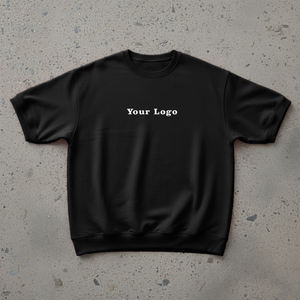Custom Printed Men's Short Sleeve T-Shirt O-Neck Regular Fit Solid Color Casual Jersey Fabric Front <b>Logo</b> - Product Image 4