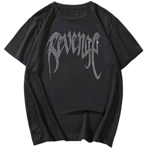 Camiseta Personalizada con Estilo para Hombre, Camiseta con Cuello Redondo y Pedrería, Camiseta de Algodón Grueso para Hombre, Corte Ajustado - Product Image 5