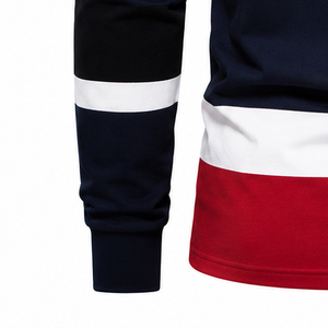 Chemises de rugby décontractées en polyester de qualité supérieure personnalisées |   Logo avant à séchage rapide |   Fournisseur en gros de maillots d'équipe de rugby OEM/ODM - Product Image 3