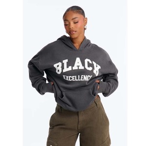 Sweat-shirt à capuche côtelé brodé et crocheté pour femme, style japonais, pull décontracté et confortable pour l'automne/hiver, mode hivernale - Product Image 1