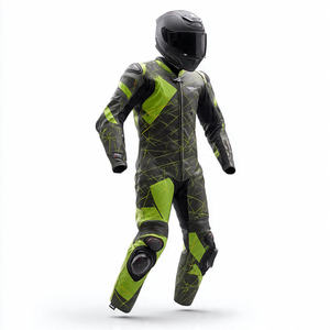 Traje de Motociclismo de Cuero de Alta Calidad, Personalizable, Impermeable, Ignífugo, para Verano/Invierno, Tallas Grandes, para Hombres Corpulentos - Product Image 3