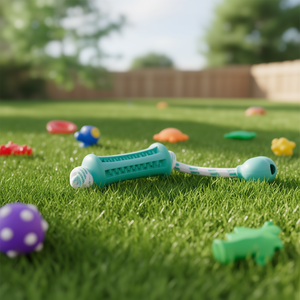 Denta Fun Stick avec corde en caoutchouc naturel 9 cm 37 cm Jouet à mâcher pour animaux de compagnie - Product Image 3