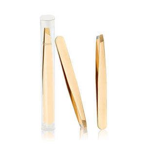 Pinzas Profesionales de Lujo para Cejas, de Acero Inoxidable, Punta Inclinada, Herramienta de Precisión para Depilar, Ecológicas y Ligeras - Product Image 5