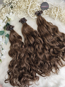 Virgin Genius Weft Human Hair Extensions Seamless Thin Weft Double Drawn <b>Tangle</b> Free Wholesale - Product Image 5