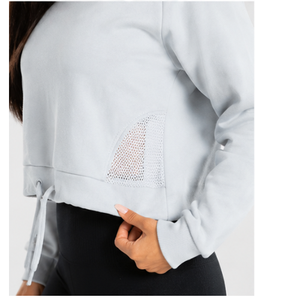 Sudadera Corta con Capucha para Mujer, Color Dulce, Estilo Casual, 100% Algodón, Ecológica, Cómoda para el Invierno, Corte Estándar, Tendencia Actual - Product Image 3