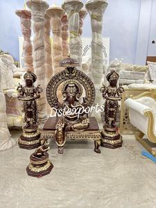 Decoración de Entrada para Banquetes de Bodas del Sur con Ídolo Dorado de Ganesha, Decoración de Entrada Real de Ganesha para Eventos del Sur de la India, EE. UU. - Product Image 5