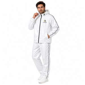 Traje Impermeable Ligero Personalizado, Chaqueta y Pantalones con Capucha, Cortavientos, Transpirable, para Senderismo, Pesca, Motociclismo - Product Image 2