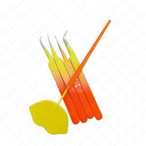 Professional Two Tone Custom Lash Extension Tweezers Stainless Steel Diamond Grip Pointed Tip Eyelash Care Beauty <b>Tool</b> - Product Image 5